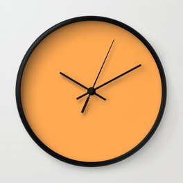 Monochrom orange 255-170-85 Wall Clock