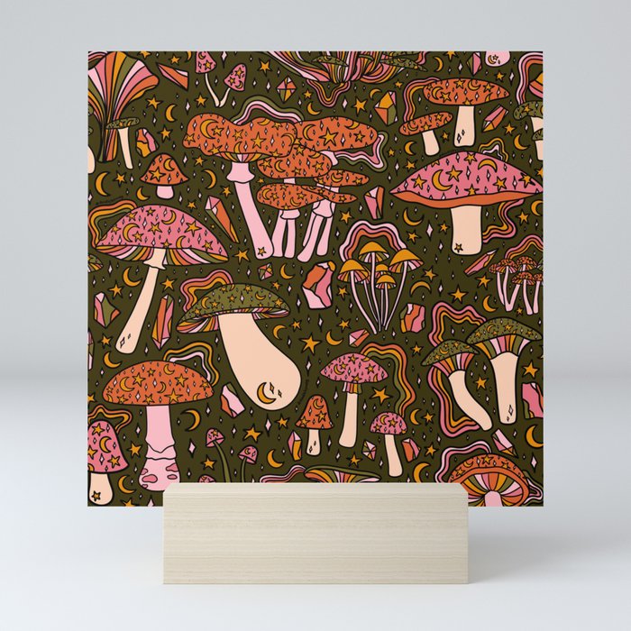 Magic Mushroom Print Mini Art Print