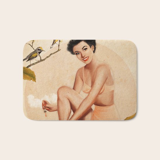 Peach Bath Mat