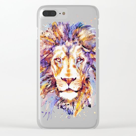 Lion Head Clear iPhone Case