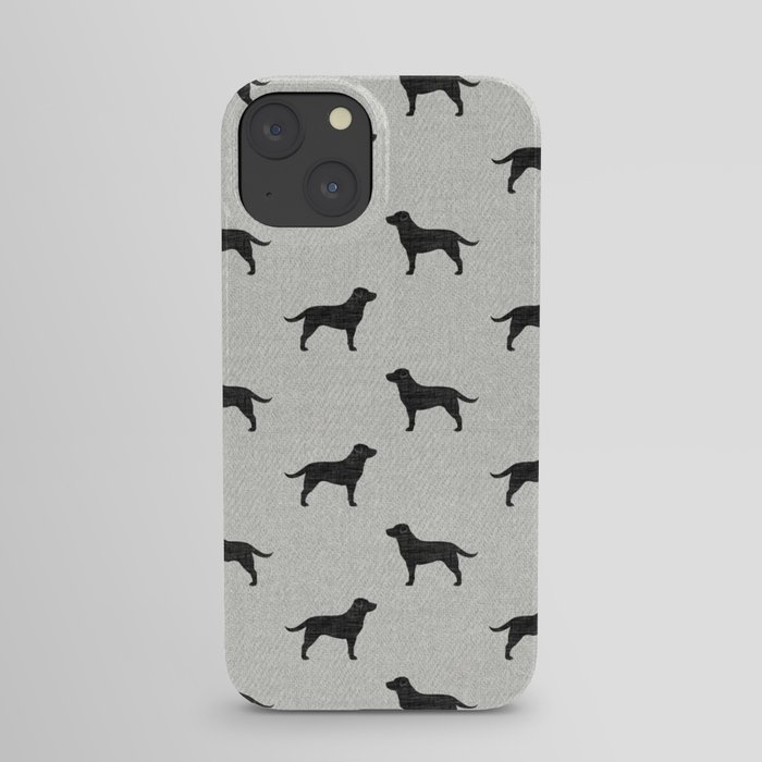 Black Labrador Retriever Dog Silhouette iPhone Case