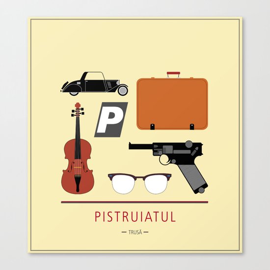 ROMANIAN MOVIE "PISTRUIATUL" Canvas Print
