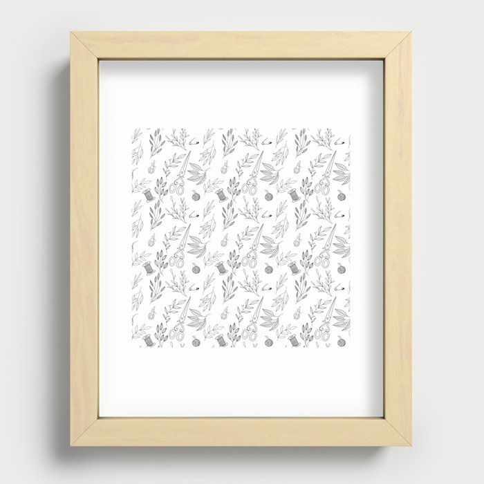 Sweet Little Leafs Recessed Framed Print