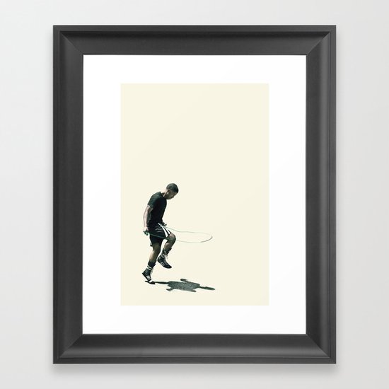 work Framed Art Print