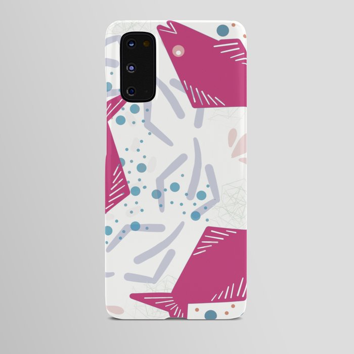PINK Folk Fish Rectangle Android Case