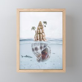 Seashell Island Framed Mini Art Print