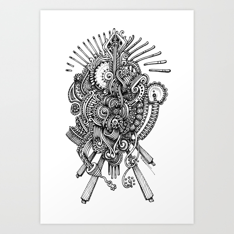 pointer Art Print by peterdraws | Society6