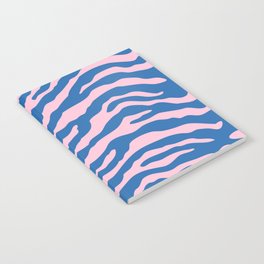 Blue and Pink Zebra Notebook