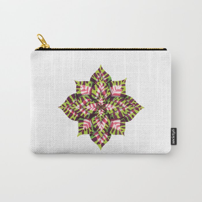 Coleus Watercolor: Bleached Wine & Lime Carry-All Pouch