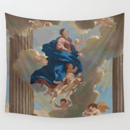 Poussin -the assumption of the virgin Wall Tapestry