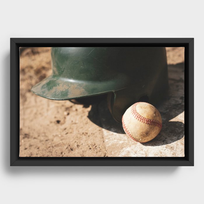 Baseball Framed Canvas