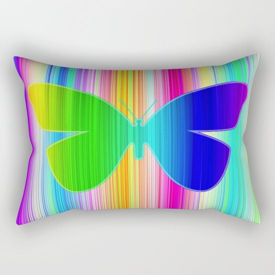 Colored butterfly Rectangular Pillow