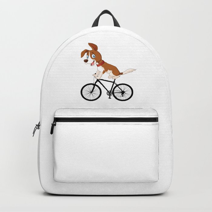Corgi on Bike - Funny Dog on a Bicycle Backpack