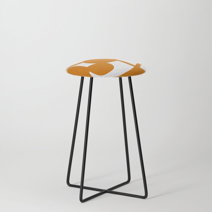 Abstract line and shape 5 Counter Stool