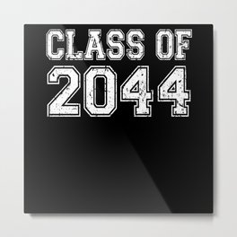 Class Of 2044 Graduation Vintage Metal Print | Lastdayofschool, 2044Graduate, Funnysenior2044, 2044, Graduationideas, Graphicdesign, Classdismissed, Classof44, Senior2044, Classof2044 