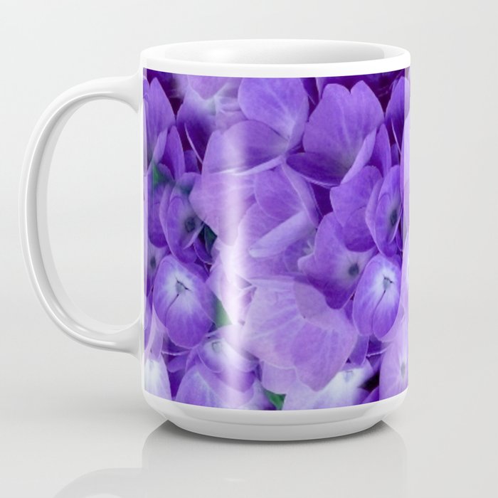 Amethyst Hydrangea Flowers Garden Art Coffee Mug By Sharlesart Society6