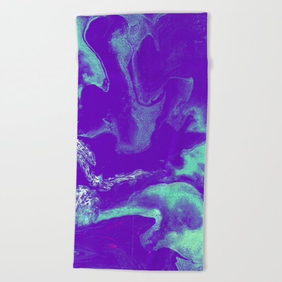 Lavender water Beach Towel