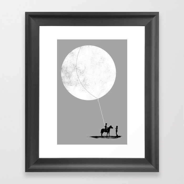 do you want the moon? Framed Art Print