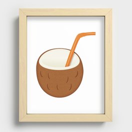 Coconut Recessed Framed Print