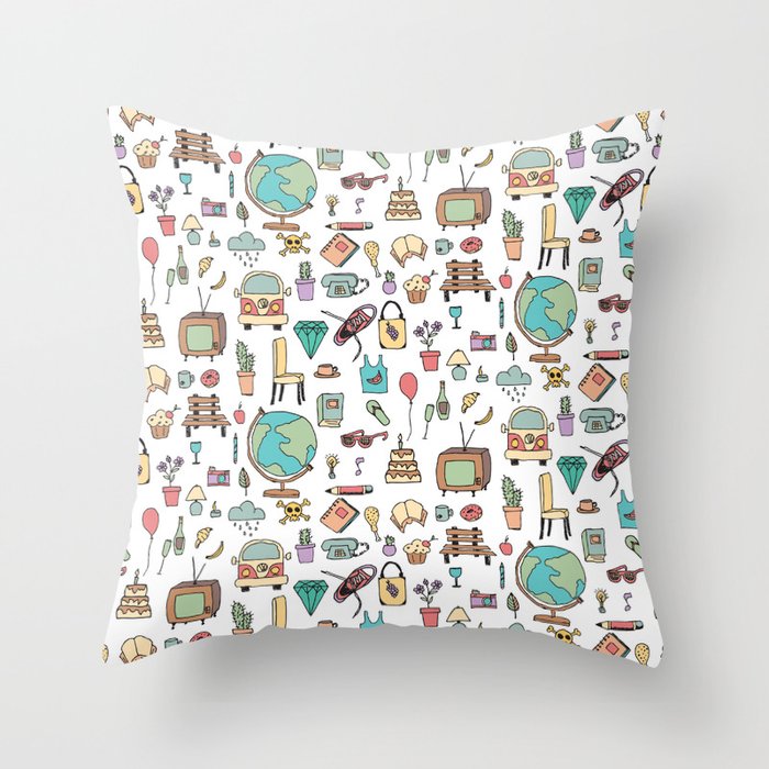 Just things Throw Pillow