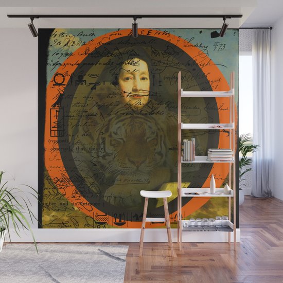Old Woman Sleeping Tiger Ii Wall Mural By Bonesandballoons Society6