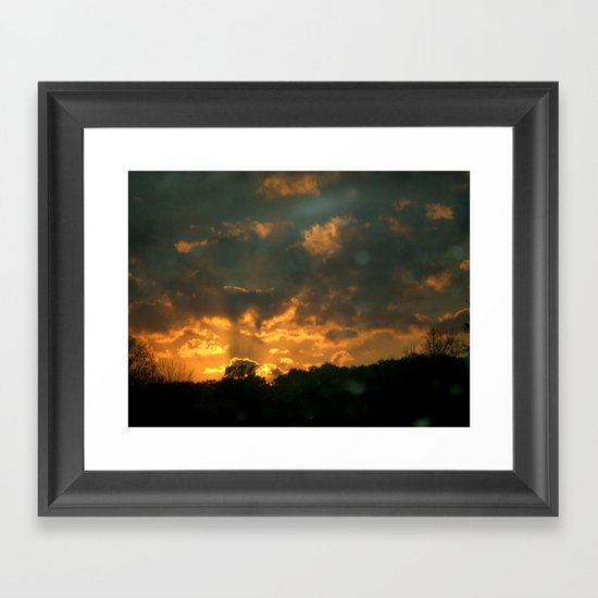 Cloud Interference Framed Art Print