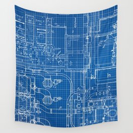 BLUEPRINT Wall Tapestry