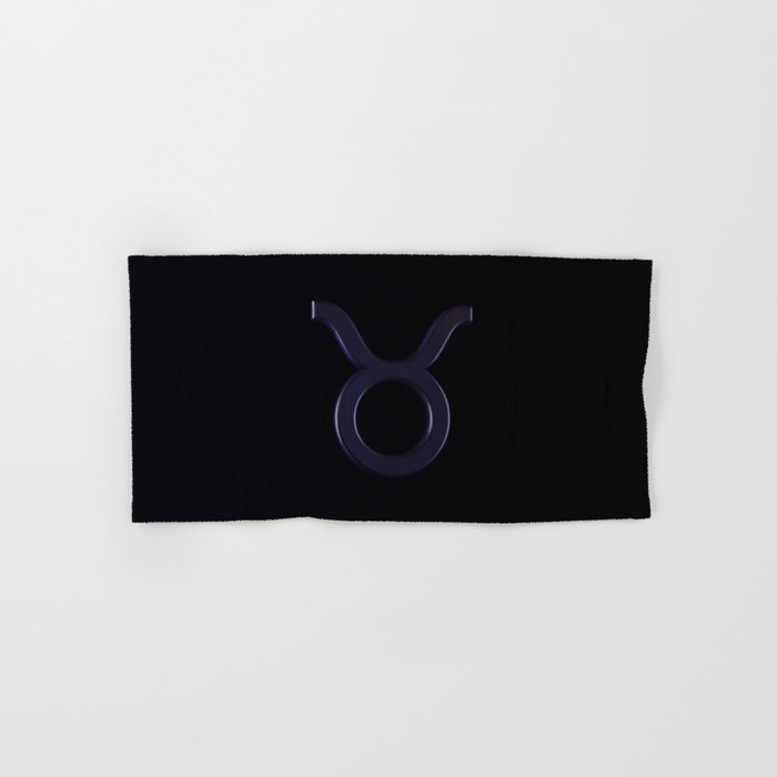Zodiac symbol or Taurus sign Hand & Bath Towel