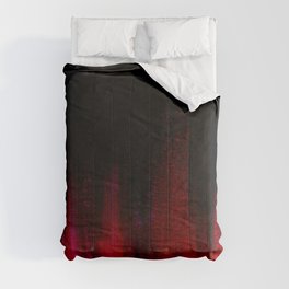 Red and Black Abstract Comforter