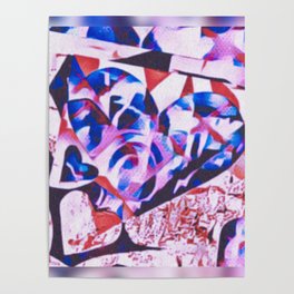 Mosaic Heart design Poster