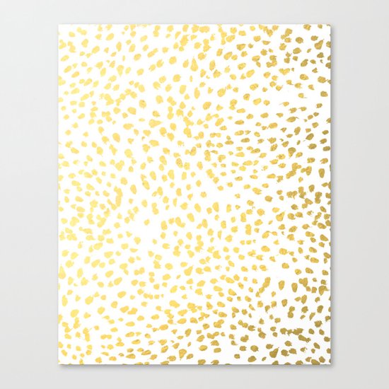 Gold Fleck modern art minimal trendy foil gold iphone cell phone case hipster brooklyn urban glitter Canvas Print