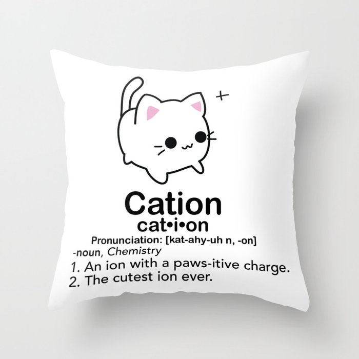 Cation Throw Pillow