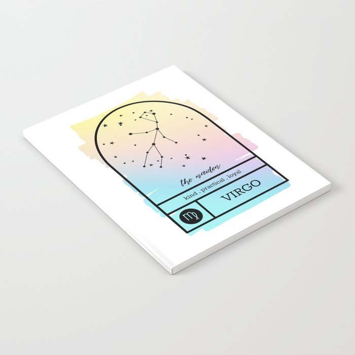 Virgo Zodiac | Pastel Gradient Notebook