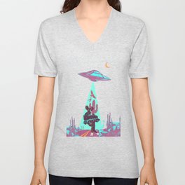DESERT UFO V Neck T Shirt