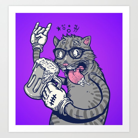 Drunking Master Art Print