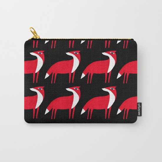 Fox pattern Carry-All Pouch