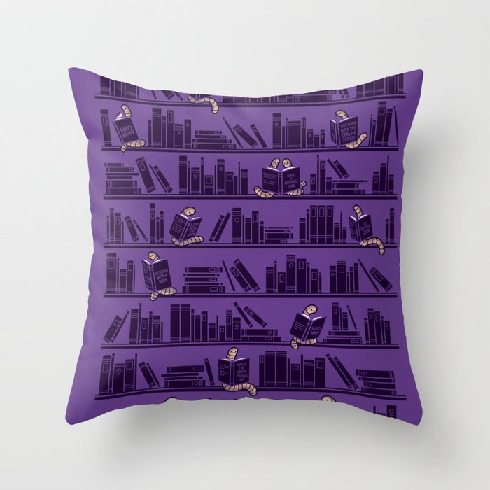 Bookworms Throw Pillow