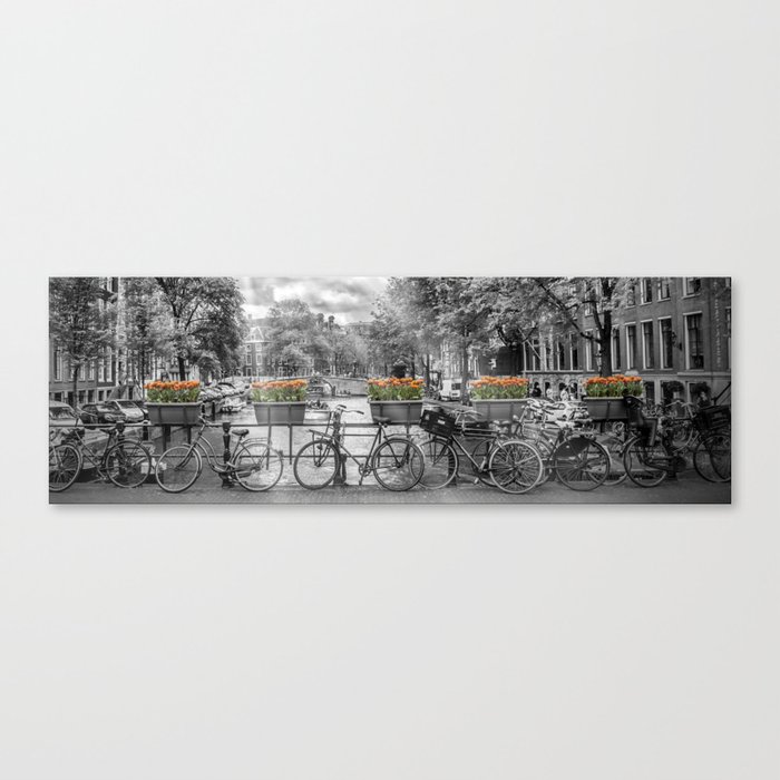 AMSTERDAM Gentlemen's Canal | panoramic Canvas Print