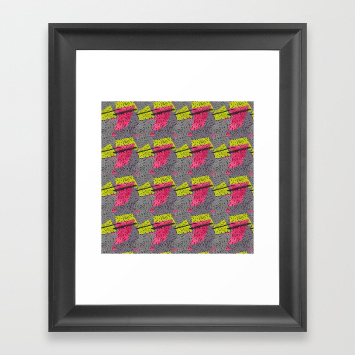 Abstract strawberry Framed Art Print