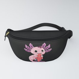 Bite Biting Walking Fish Cartoon Cute Axolotl Fanny Pack