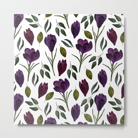 Plum Rose Garden Metal Print