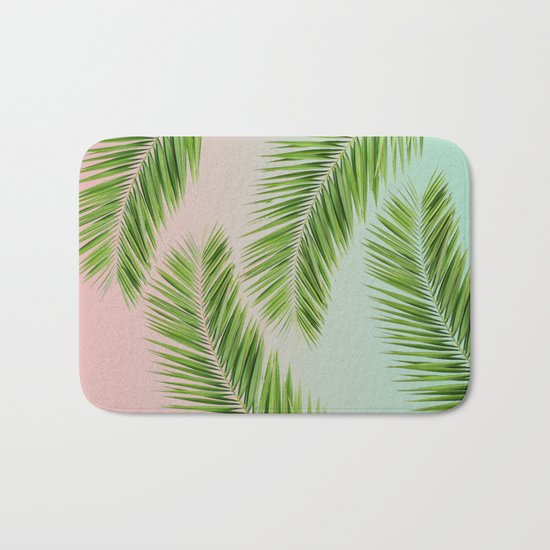 palm leaves Bath Mat