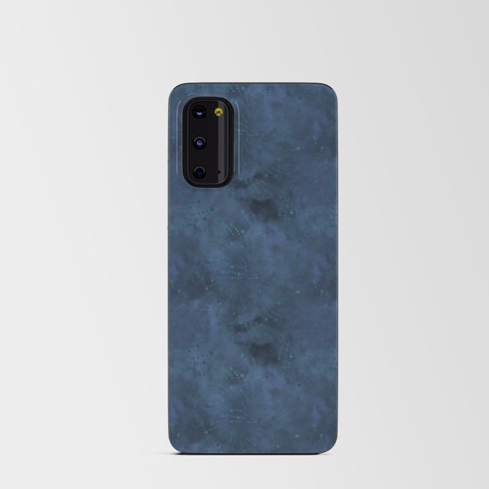 Dark Blue Batik Pattern Android Card Case
