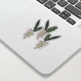 heliconia tropical print Sticker