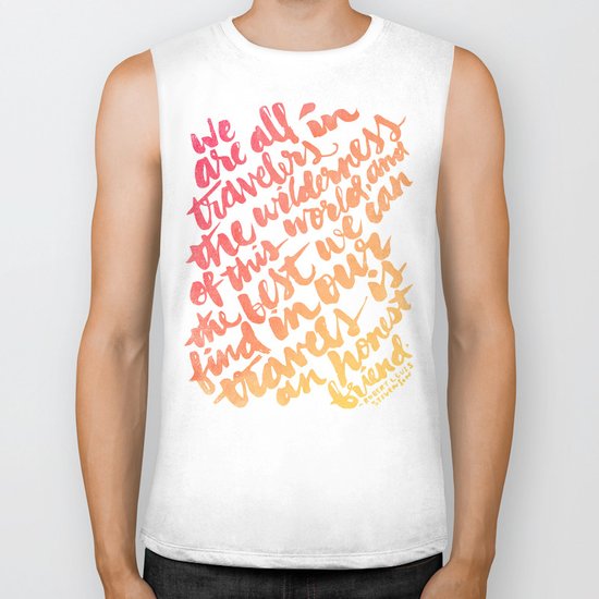 We are all travelers... Biker Tank