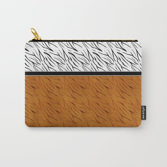 Yellow black tiger pattern . Carry-All Pouch