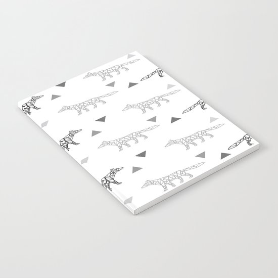 Fox Pattern Notebook