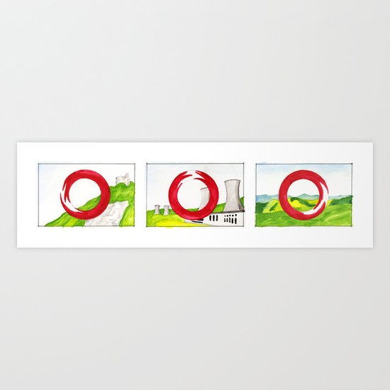 Tuscany in 3 Scenes Art Print