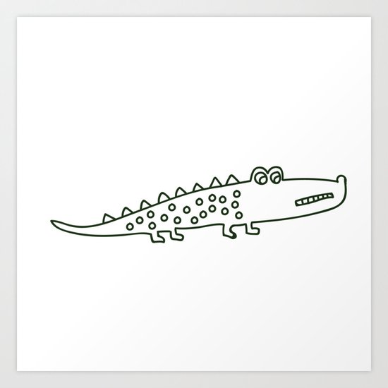 Crocodile 1 Art Print