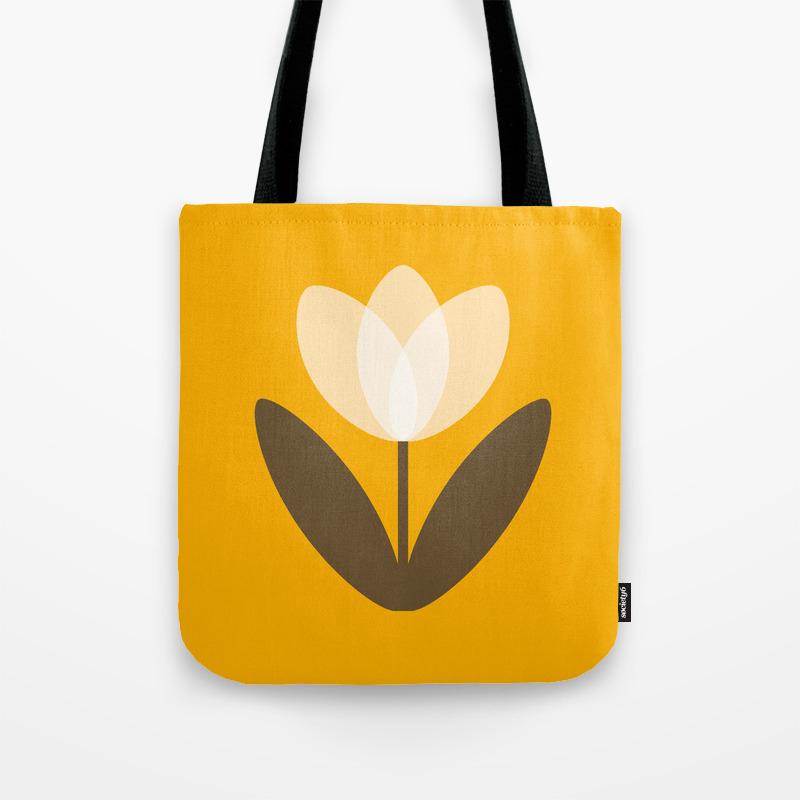 mustard yellow tote bag